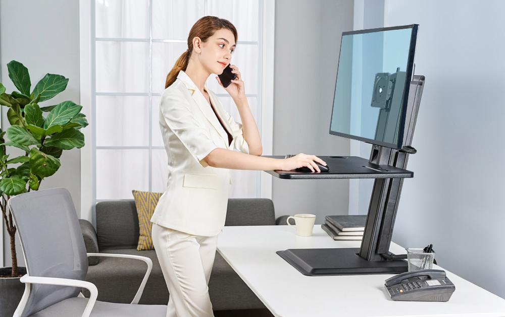 Giá Treo Màn Hình Máy Tính Để Bàn NB S80 Nâng Lên Hạ Xuống Tự Động 17-32