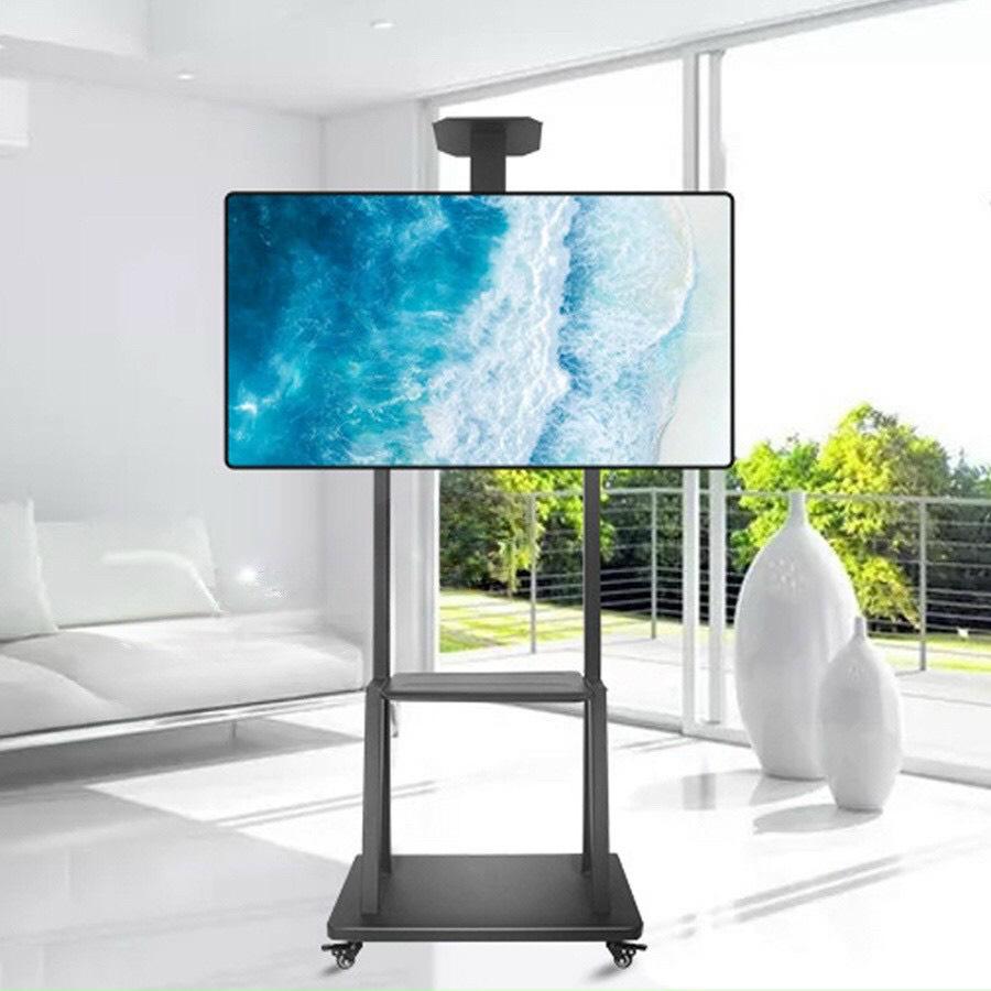 Giá treo tivi di động nhập khẩu 32-75 inch TK75, 4 bánh xe di chuyển dễ dàng xoay 360 độ