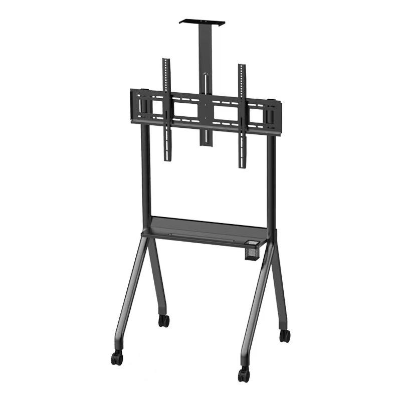 Giá đỡ TV di động hạng nặng FD-R10 42 - 90 inch, có bánh xe, khay và giá treo khay camera