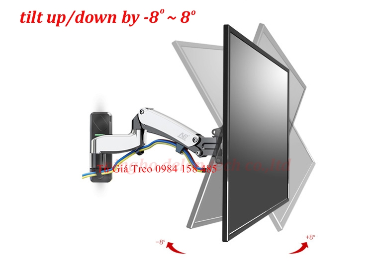 Giá treo tivi tường F500 có thể nâng lên hạ xuống được dùng cho tivi 50-60 inch